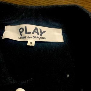Comme des Garçons Mens black polo